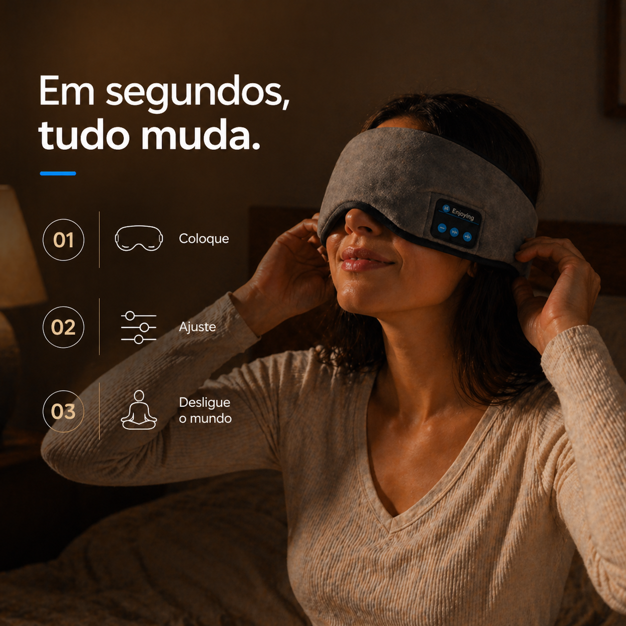 SleepBand® - Máscara de Dormir com Bluetooth